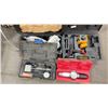 Image 2 : GROUP OF 4 TOOLS - DIAL TORQUE WRENCH, LASER CHALK LINE, 3 MITUTOYO MAGNETIC STANDS