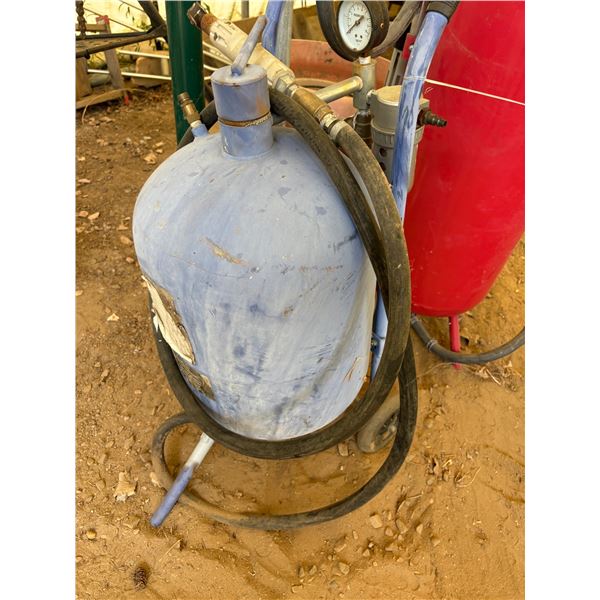 Blue Sandblaster & Hose