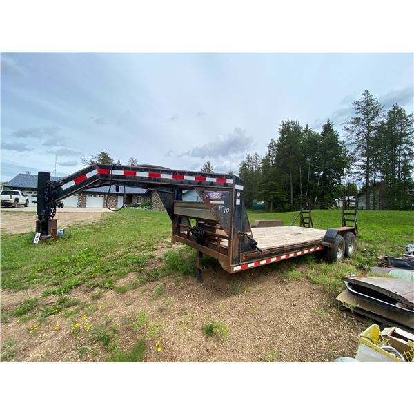 OCT 5th wheel Gooseneck 20ft. Car Hauler c/w 10,000 lb. Winch, Tool Box, s/n: 1G9GN2028CP376007