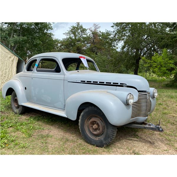 1940 Chev Coupe Project. Firewall modified for a big block, Body in epoxy primer