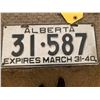 Image 1 : 1940 License Plate