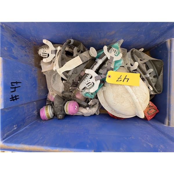 Qty of Air Masks, Tape, Helmets