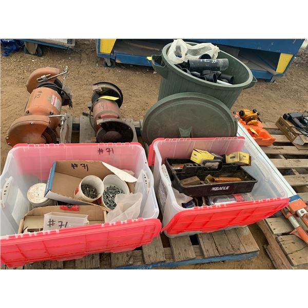 Plastic Fittings & Misc., hinges & door knobs