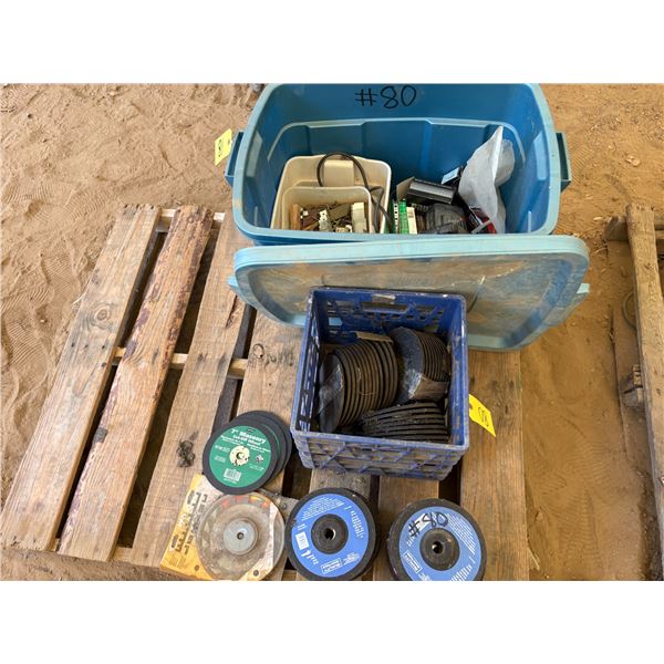 Qty of Grinding Disc's & misc.,