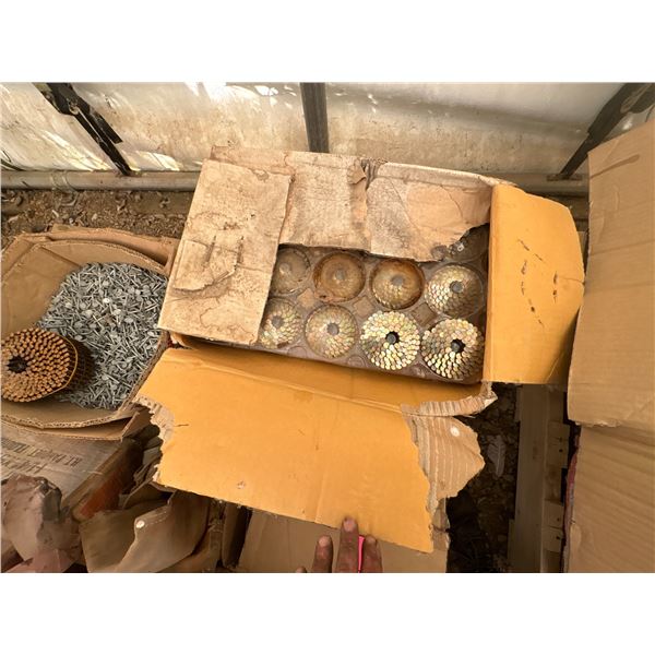 Pallet of various Nails