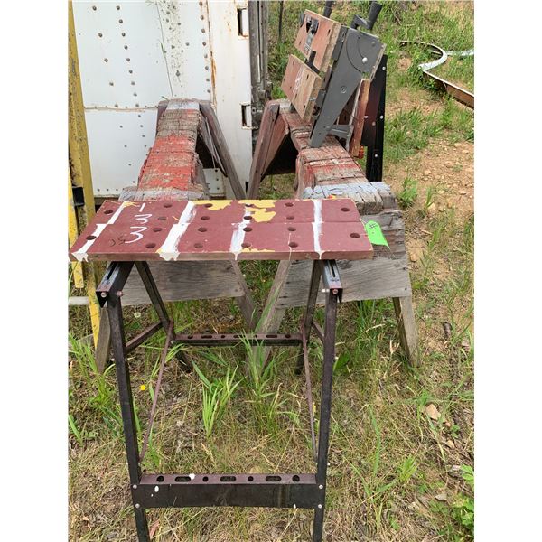 2 - Saw Horses & 2 - Work mates