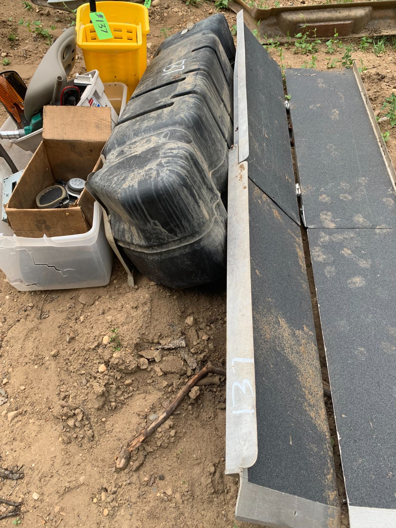 New Mop Pail, Fuel Tank, Gas Nozzle, Speakers & Folding Ramp