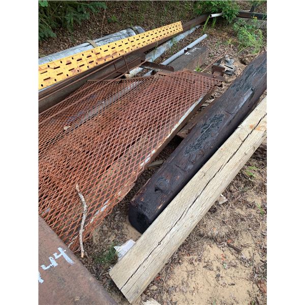 (Selling all together) One Lot of Steel, Grating