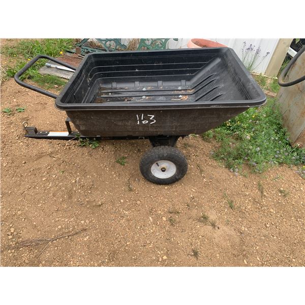 Black Tilting Yard Trailer