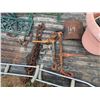 Image 3 : 2 - Rachet Boomer's, Chain, 2 Crutches, Planter & Partial Metal Bench