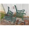 Image 4 : 2 - Rachet Boomer's, Chain, 2 Crutches, Planter & Partial Metal Bench