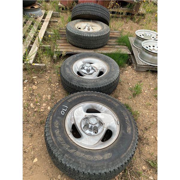 4 - 245/75R16's Tires & Dodge Rims