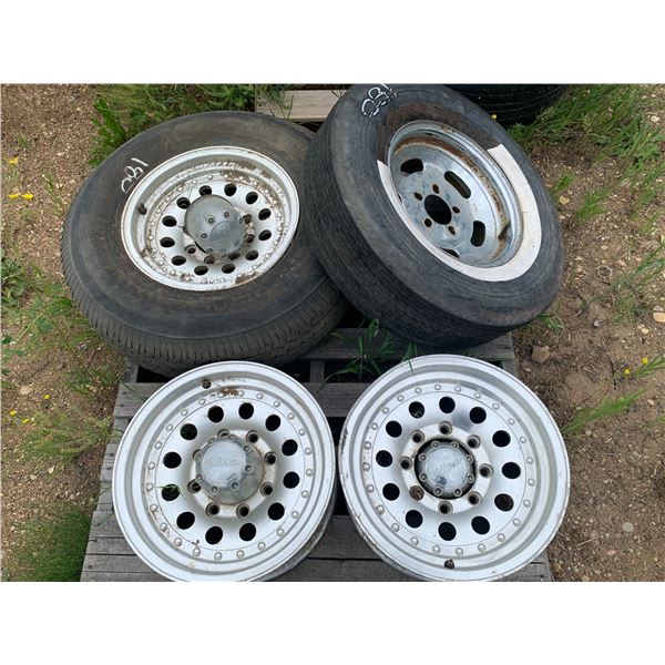 2 - Tires, 3 - Aluminum 8 Bolt Trailer Rims