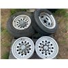 Image 1 : 2 - Tires, 3 - Aluminum 8 Bolt Trailer Rims