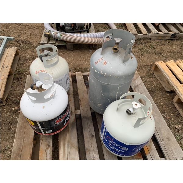 4 - Propane Tanks (2 are full: 30lb & 20lb)