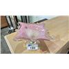 Image 2 : MURANO GLASSWARE PINK DECORATIVE GLASS DISH *MADE IN ITALY*