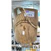 Image 2 : SMALL WOODEN BARRELL WITH HANDLE, ASSORTED BELTS & MORE