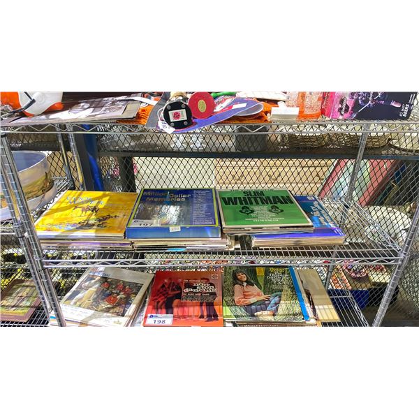 SHELF OF ASSORTED RECORDS