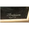 Image 2 : FRAMED VELVET BOAT ARTWORK - J ANDERSON