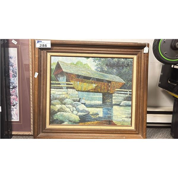 FRAMED OIL PAINTING - WAYNE FINLEY