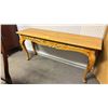 Image 2 : 2 DRAWER LIGHT WOODEN ENTRYWAY/SOFA TABLE TABLE - APPROX. 60"W X 16"D X 28"H
