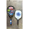 Image 2 : (4) 22" JUNIOR TENNIS RACKETS, (4) KIDS FOLDING CHAIRS & 1 PICKLEBALL PADDLE