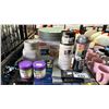 Image 2 : SHELF OF ASSORTED MUGS, PLATES, THERMOS FOOD JARS, FOOD STORAGE CONTAINERS & MORE