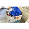 Image 2 : PALLET FILLED WITH - SHOVELS, POP UP TENT, BLENDERS, BAMBOO SKEWERS, BRITA FILTER, BED IN A BAG &