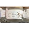 Image 2 : (3) THREE WICK VANILLA SCENTED SOY CANDLES WITH LIDS
