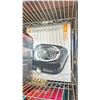 Image 2 : SHELF OF SMALL APPLIANCES INCLUDING - HUMIDIFIER, HEATER/FAN, SINGLE ELECTRIC BURNER & 2 ASSORTED