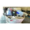 Image 2 : PALLET FILLED WITH - WASTE RECEPTACLES, STORAGE BINS, WATER JUG, DOOR MATT, STEP LADDER & MORE