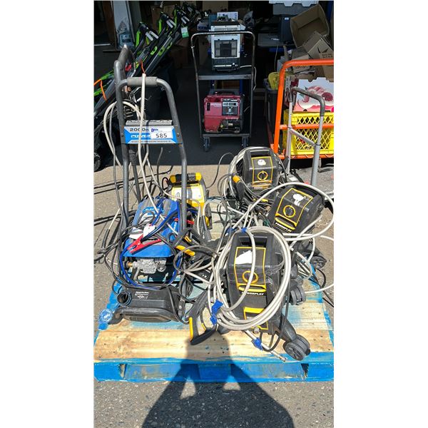 PALLET OF ELECTRIC PRESSURE WASHERS *WORKING CONDITION UNKNOWN*