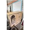 Image 2 : LIGHT WOODEN CABINET - APPROX. 56"W X 21.5"D X 52.5"H