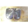 Image 2 : PAIR OF BLACK MEMORY FOAM SEAT CUSHIONS WITH GREY ZIP UP COVERS