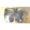 Image 2 : PAIR OF BLACK MEMORY FOAM SEAT CUSHIONS WITH GREY ZIP UP COVERS