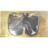 Image 2 : PAIR OF BLACK MEMORY FOAM SEAT CUSHIONS WITH GREY ZIP UP COVERS