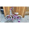 Image 2 : HUFFY SEA STAR PURPLE/WHITE SINGLE SPEED CHILDRENS BIKE WITH TRAINING WHEELS