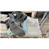 Image 2 : SHELF OF TOWELS, HAMPER, MATTRESS PROTECTOR & TABLECLOTH