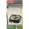 Image 3 : SALTON PORTABLE INDUCTION COOKTOP, TOASTMASTER SINGLE COIL BURNER & DOUBLE BURNER