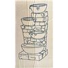 Image 2 : HOME TRENDS BOWL FIRE PIT WITH LOG STORAGE & TEAMSON HOME OUTDOOR STACKED STONE TIERED BOWLS