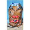 Image 2 : FIRST NATIONS CARVED WOOD MASK, CARVED WOOD EAGLE & 33" BEADED BELT