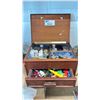 Image 2 : VINTAGE JEWELRY BOX WITH CONTENTS