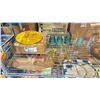 Image 2 : BOX OF 4 FONDUE PLATES IN ASSORTED COLORS, WOODEN WALL DECOR MASKS & MORE
