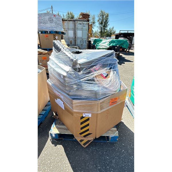 PALLET OF - INTERLOCKING FOAM MATS, ROUND WOODEN TOILET SEAT, BACKPACK, WALL DECOR, BLANKET & MORE