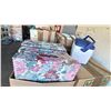 Image 2 : PALLET OF HOME GOODS - COLEMAN COOLER, CLOTHES HANGERS, PILLOWS & MORE *MUST TAKE ALL ON PALLET*