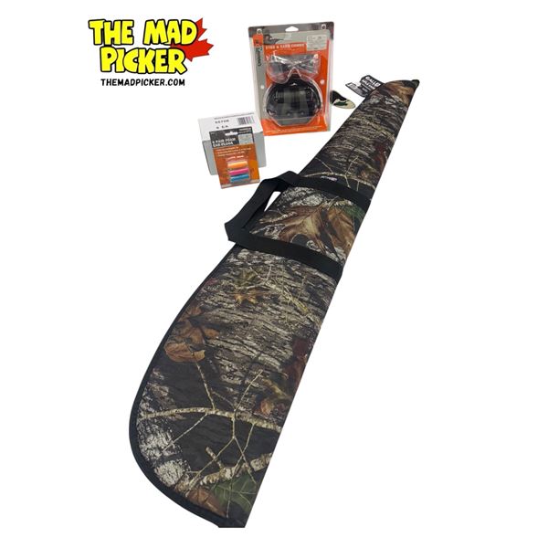 Range Day Equipment Gallen Soft Rifle Case, Foam Ear Plugs & Champion Ear Muffs w Eye Protection