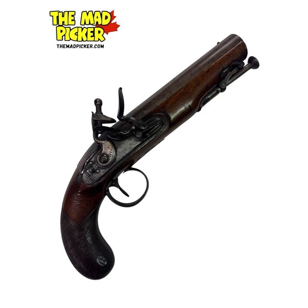Antique British Flintlock Black Powder Pistol Jones 75 ST James's Street London