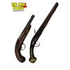 Image 1 : Two Antique Black Powder Fintlock Pistols Marked JCAP and Unmarked