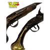 Image 2 : Two Antique Black Powder Fintlock Pistols Marked JCAP and Unmarked