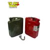 Image 1 : Pair of 20L Metal Jerry Cans Red Gasoline Wavian and Green Tank w Spouts